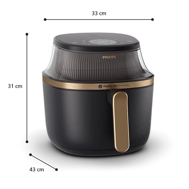 Nồi chiên không dầu Philips Series 3000 NA342/00 6.9L, công suất 2000W, Rapid Air Plus