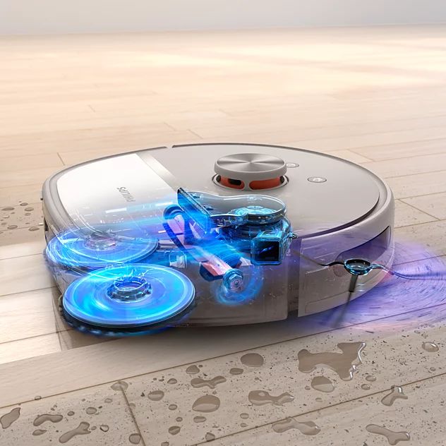 Robot hút bụi lau nhà Philips XU6500/82 trạm tự giặt và sấy giẻ lau