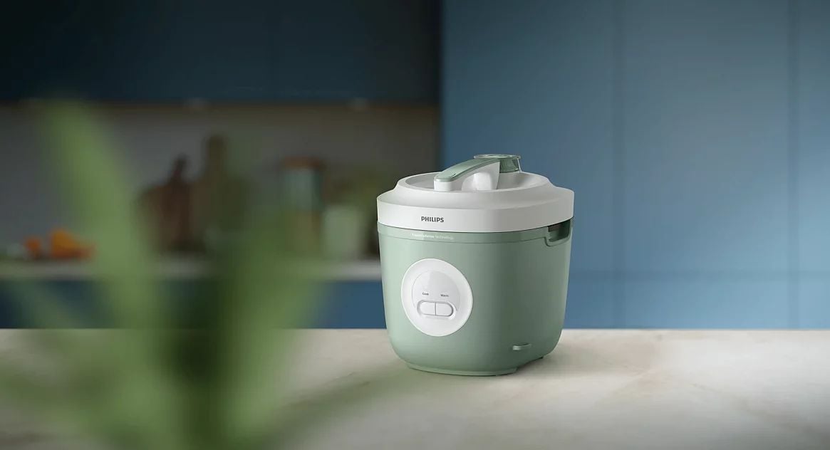 Nồi cơm nắp gài Philips HD3212/32 1.8L, công suất 600W, lòng nồi chống dính kim cương 2mm