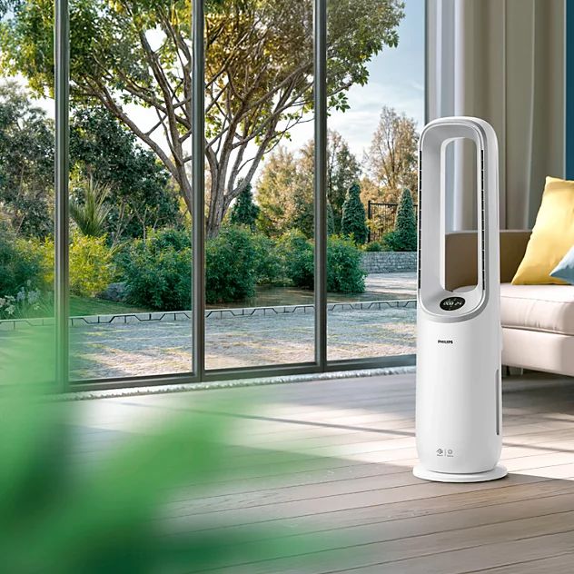 Máy lọc không khí kiêm quạt Philips AMF765/30 tốc độ lọc 270 m³/h