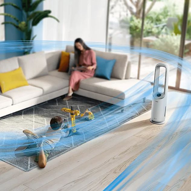 Máy lọc không khí kiêm quạt Philips AMF765/30 tốc độ lọc 270 m³/h