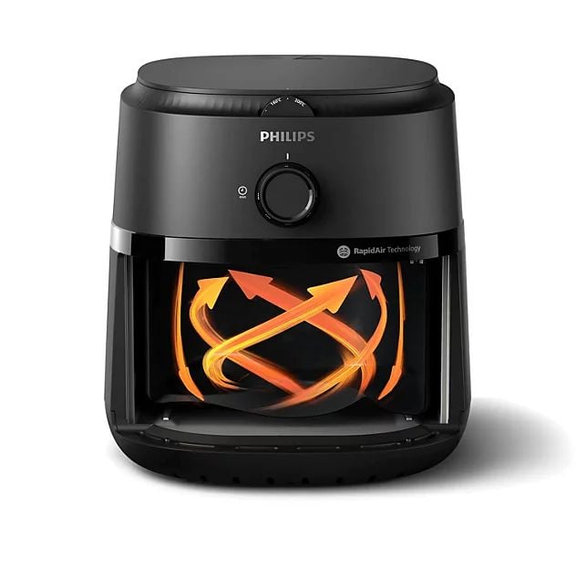 Nồi chiên không dầu Philips Series 1000 NA120/00 4.2L, công suất 1500W, núm xoay cơ