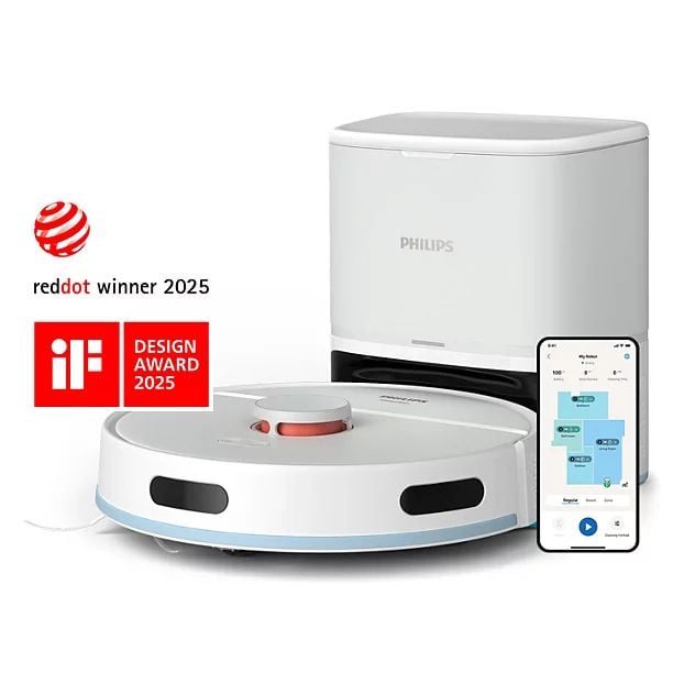 Robot hút bụi lau nhà Philips XU2100/25 lực hút 6000Pa điều hướng Laser LDS