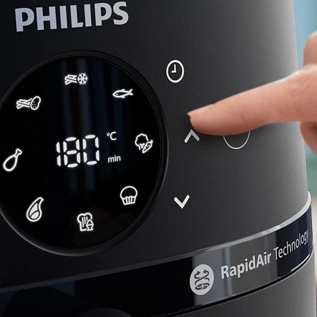Nồi chiên không dầu Philips Series 2000 NA220/00 4.2L, công suất 1500W, cửa sổ trong suốt