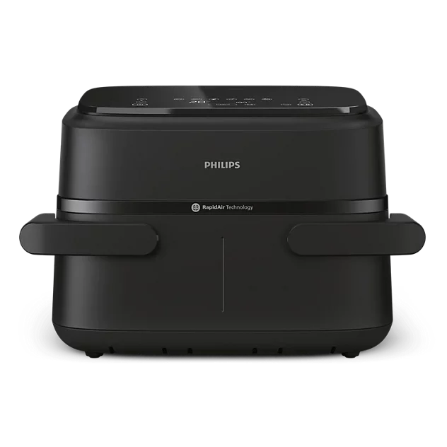Nồi chiên không dầu hai ngăn Philips NA150/00 7.1L, công suất 2450W, đồng bộ thời gian