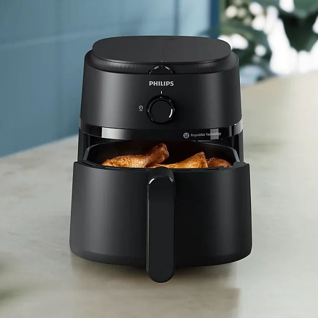 Nồi chiên không dầu Philips Series 1000 NA120/00 4.2L, công suất 1500W, núm xoay cơ