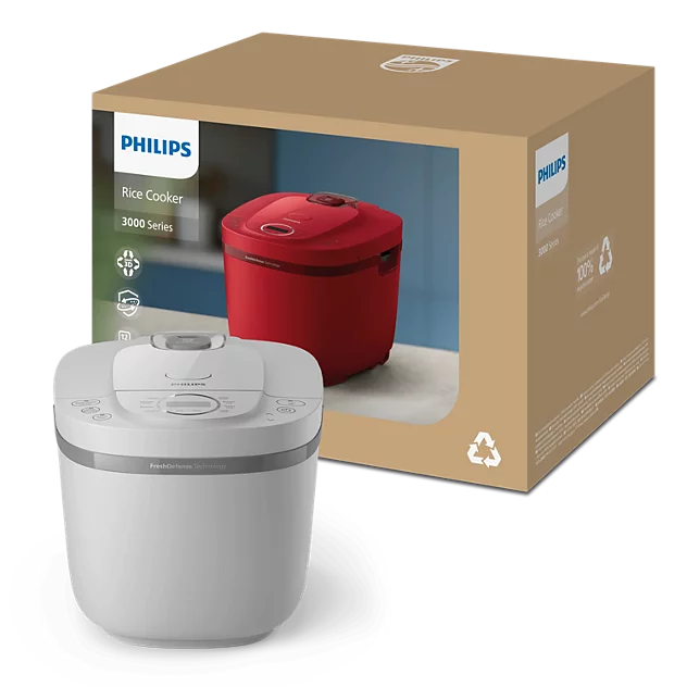 Nồi cơm điện tử Philips HD4719/32 1.8L, công suất 936W, công nghệ FreshDefense
