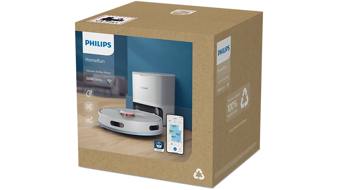 Robot hút bụi lau nhà Philips XU2100/25 lực hút 6000Pa điều hướng Laser LDS