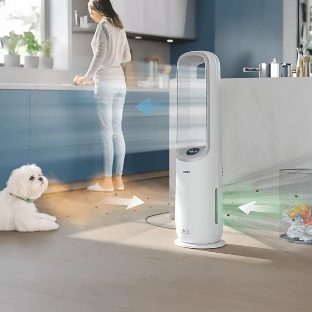 Máy lọc không khí kiêm quạt Philips AMF765/30 tốc độ lọc 270 m³/h