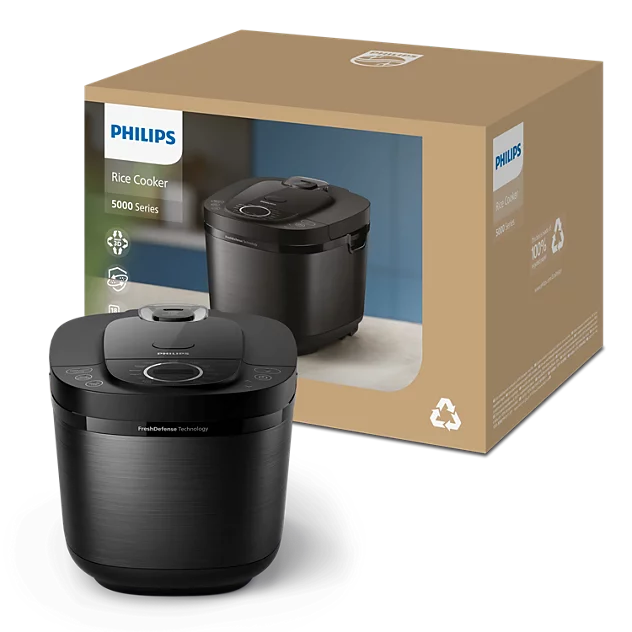 Nồi cơm điện tử Philips HD4814/31 1.8L, công suất 936W, 17 chế độ nấu