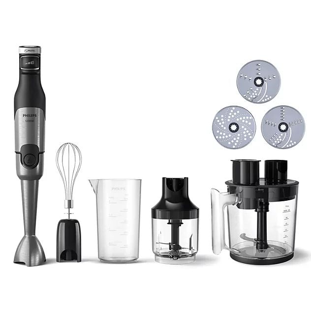 Máy xay cầm tay Philips HR2531/00 1200W, công nghệ ProMix, 2 cối xay và 1 cốc xay