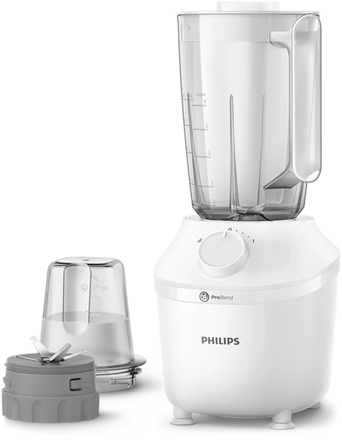 Máy xay sinh tố Philips HR2041/10 450W, công nghệ ProBlend, 2 cối nhựa kháng vỡ