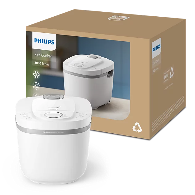 Nồi cơm điện tử Philips HD4717/30 1.8L, công suất 936W, 15 chế độ nấu