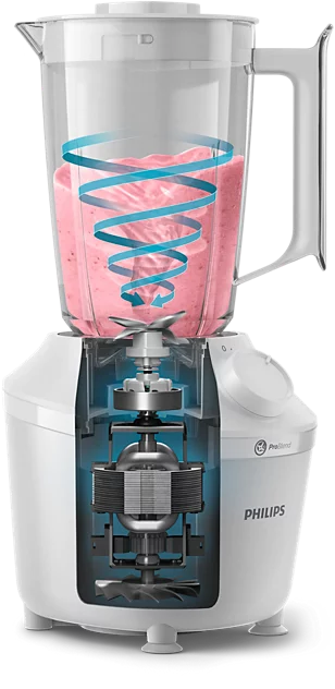 Máy xay sinh tố Philips HR2041/10 450W, công nghệ ProBlend, 2 cối nhựa kháng vỡ