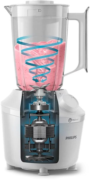 Máy xay sinh tố Philips HR2041/30 450W, bộ 3 cối gồm 1 cối lớn 1L và 2 cối nhỏ 0.2L