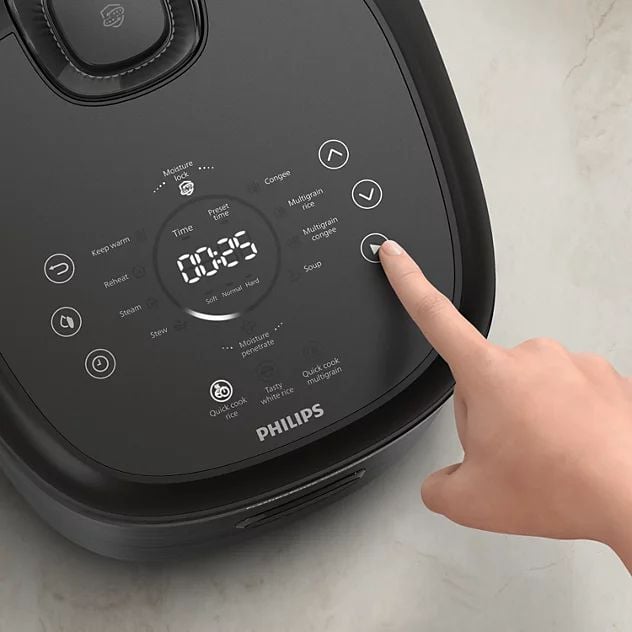 Nồi cơm điện cao tần Philips HD5210/82 1.5L, công suất 1200W, công nghệ IH
