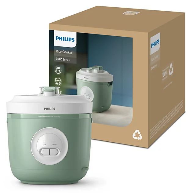 Nồi cơm nắp gài Philips HD3212/32 1.8L, công suất 600W, lòng nồi chống dính kim cương 2mm