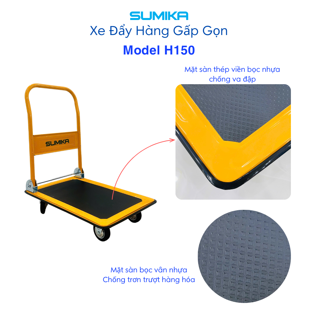 Xe Đẩy Hàng Gấp Gọn SUMIKA H150