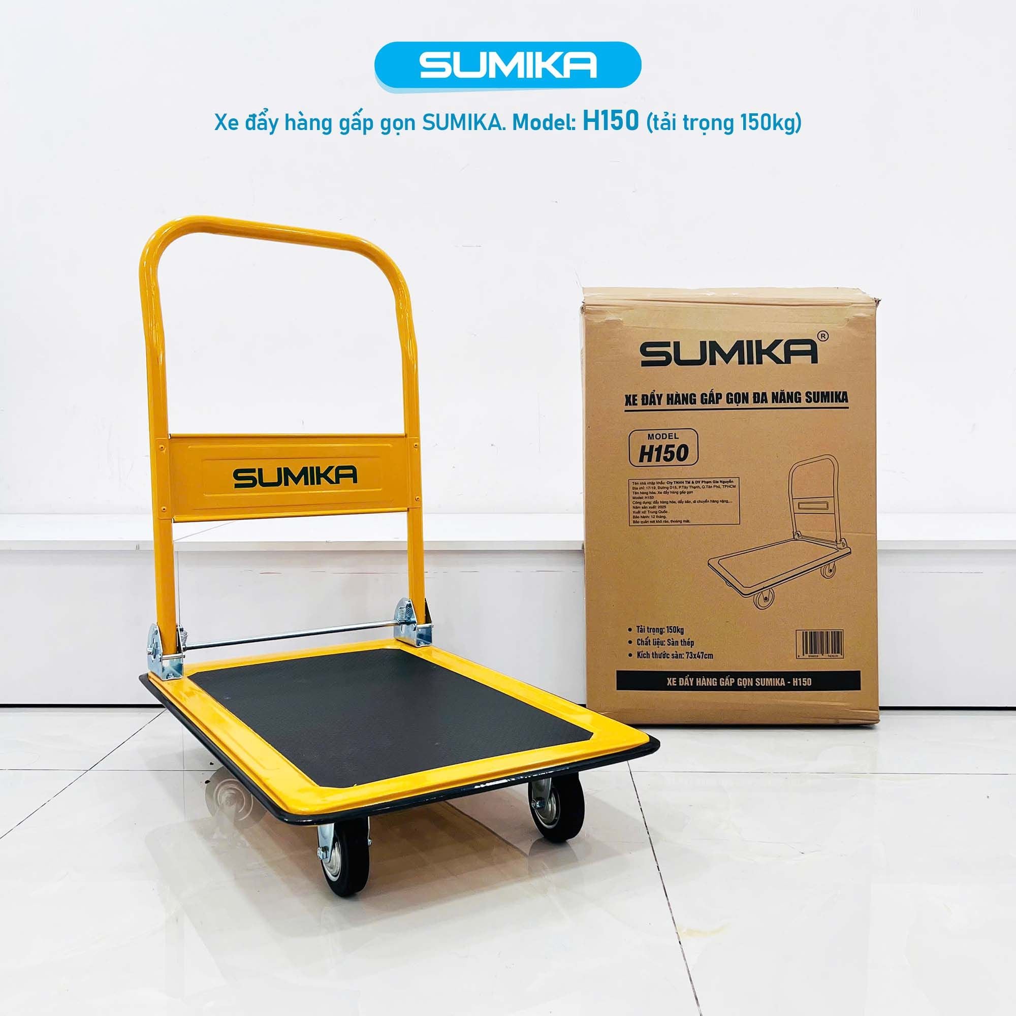 Xe Đẩy Hàng Gấp Gọn SUMIKA H150