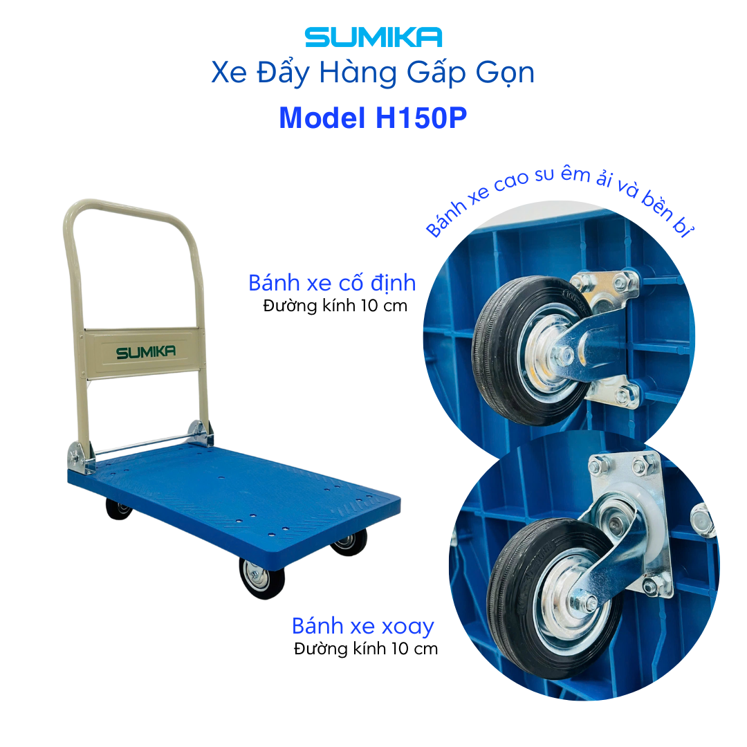 Xe Đẩy Hàng Gấp Gọn SUMIKA H150P