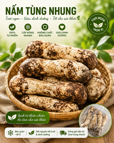  Nấm Tùng Nhung - Matsutake ( Hàng Loại A - Đông Lạnh ) - LH:0915179900 