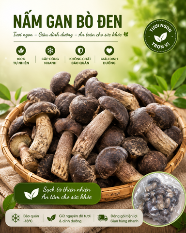  Nấm gan bò đen - Đông lạnh - LH:0915179900 