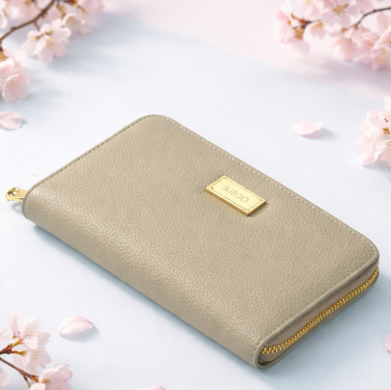 Ví nữ da thật cầm tay, ví da nam nữ nhiều ngăn, đựng vừa passport tích hợp công nghệ RFID Blocking IDIGO FW1 - 4311