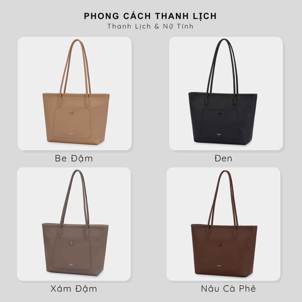 Túi xách nữ công sở nhiều ngăn tiện lợi, túi đựng tài liệu A4 đi dạy IDIGO FB2 - 5065