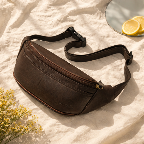  Túi đeo chéo trước ngực nam DEVANTO AUB2-1203D, túi da công sở nam nhiều ngăn tiện lợi 