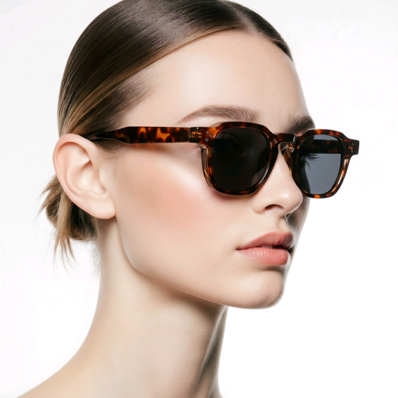Mắt kính mát nam nữ gọng nhựa vuông thời trang JALIVER YOUNG P-25566JT, kính râm unisex chống nắng UV 400 cao cấp