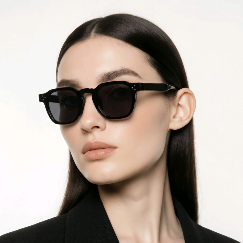 Mắt kính mát nam nữ gọng nhựa vuông thời trang JALIVER YOUNG P-25566JT, kính râm unisex chống nắng UV 400 cao cấp