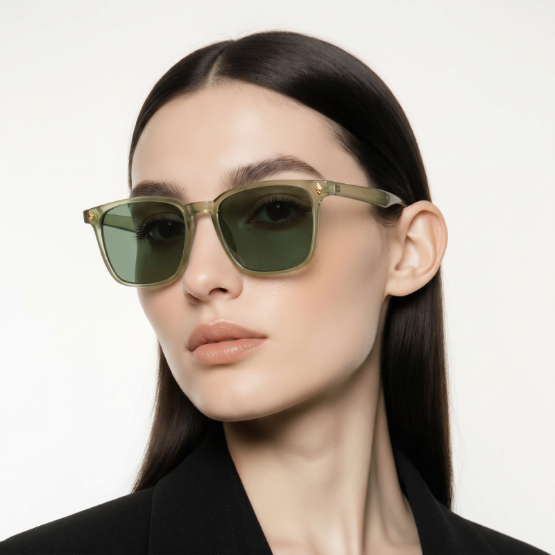 Mắt kính nam nữ chống nắng UV 400 JALIVER YOUNG P-25672YA, kính mát unisex gọng vuông phong cách trẻ trung hiện đại