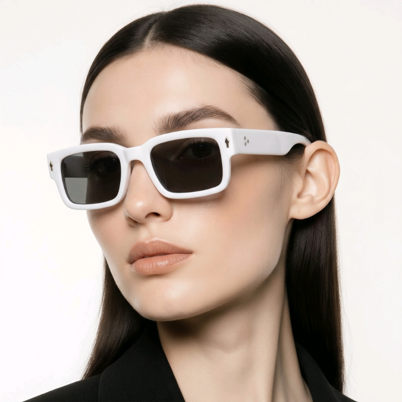 Mắt kính mát nam nữ gọng chữ nhật trẻ trung JALIVER YOUNG P-25699YA, kính râm unisex chống nắng UV 400