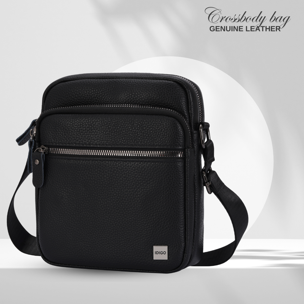 Túi đeo chéo nam da thật cao cấp, túi da công sở nam nhiều ngăn tiện lợi MB1 - 5064