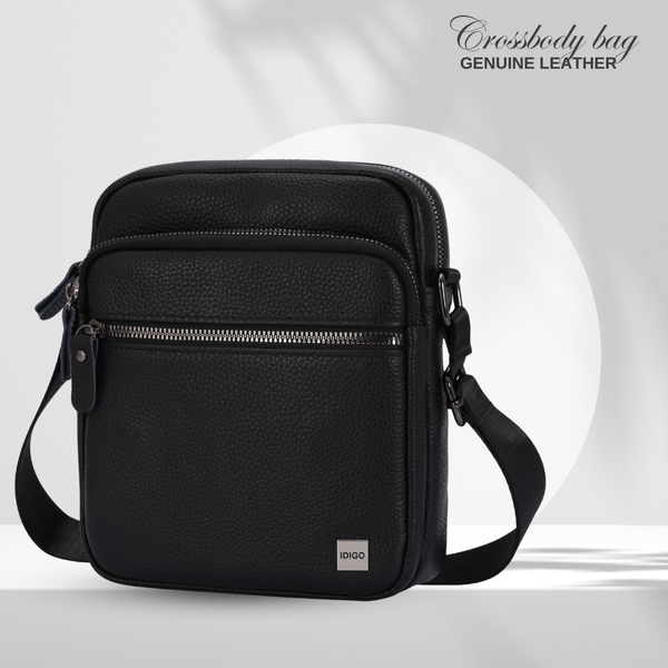  Túi đeo chéo nam da thật cao cấp, túi da công sở nam nhiều ngăn tiện lợi MB1 - 5064 