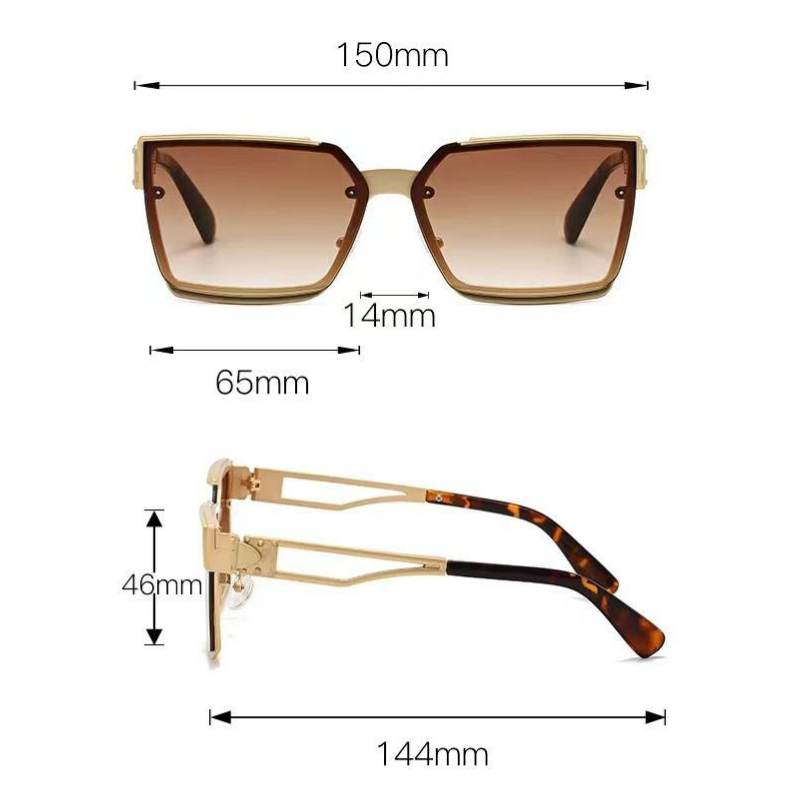Mắt kính mát nam nữ gọng vuông thanh lịch JALIVER YOUNG M5230, kính râm unisex chống nắng UV400 cao cấp