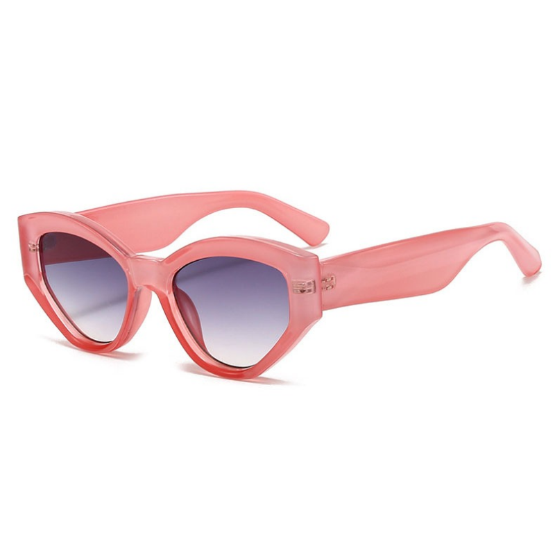 Mắt kính mát nam nữ chống nắng UV400 JALIVER YOUNG 5682, kính râm thời trang unisex gọng mắt mèo bản to cá tính