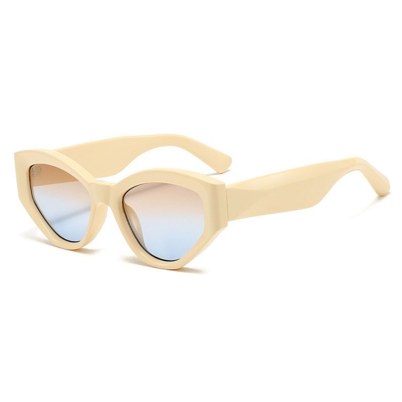 Mắt kính mát nam nữ chống nắng UV400 JALIVER YOUNG 5682, kính râm thời trang unisex gọng mắt mèo bản to cá tính