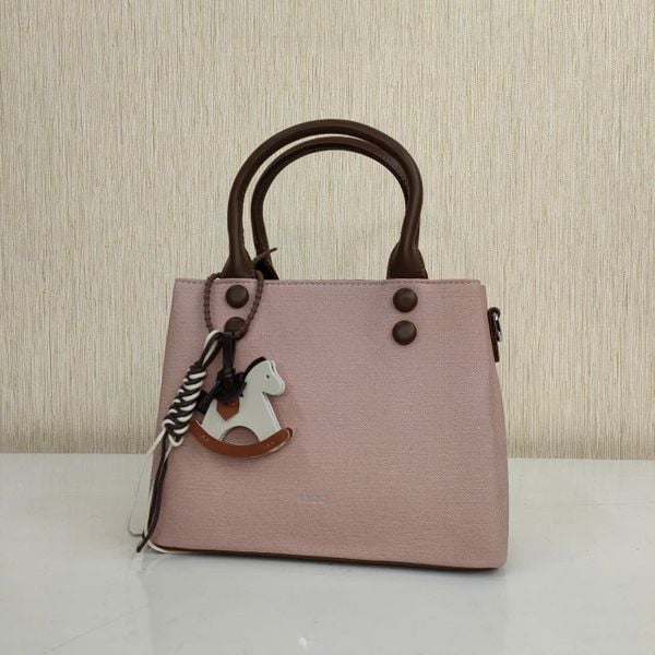  Túi xách nữ công sở phối charm hình chú ngựa thanh lịch IDIGO FB2 - 6037, túi đeo chéo thời trang sang chảnh 