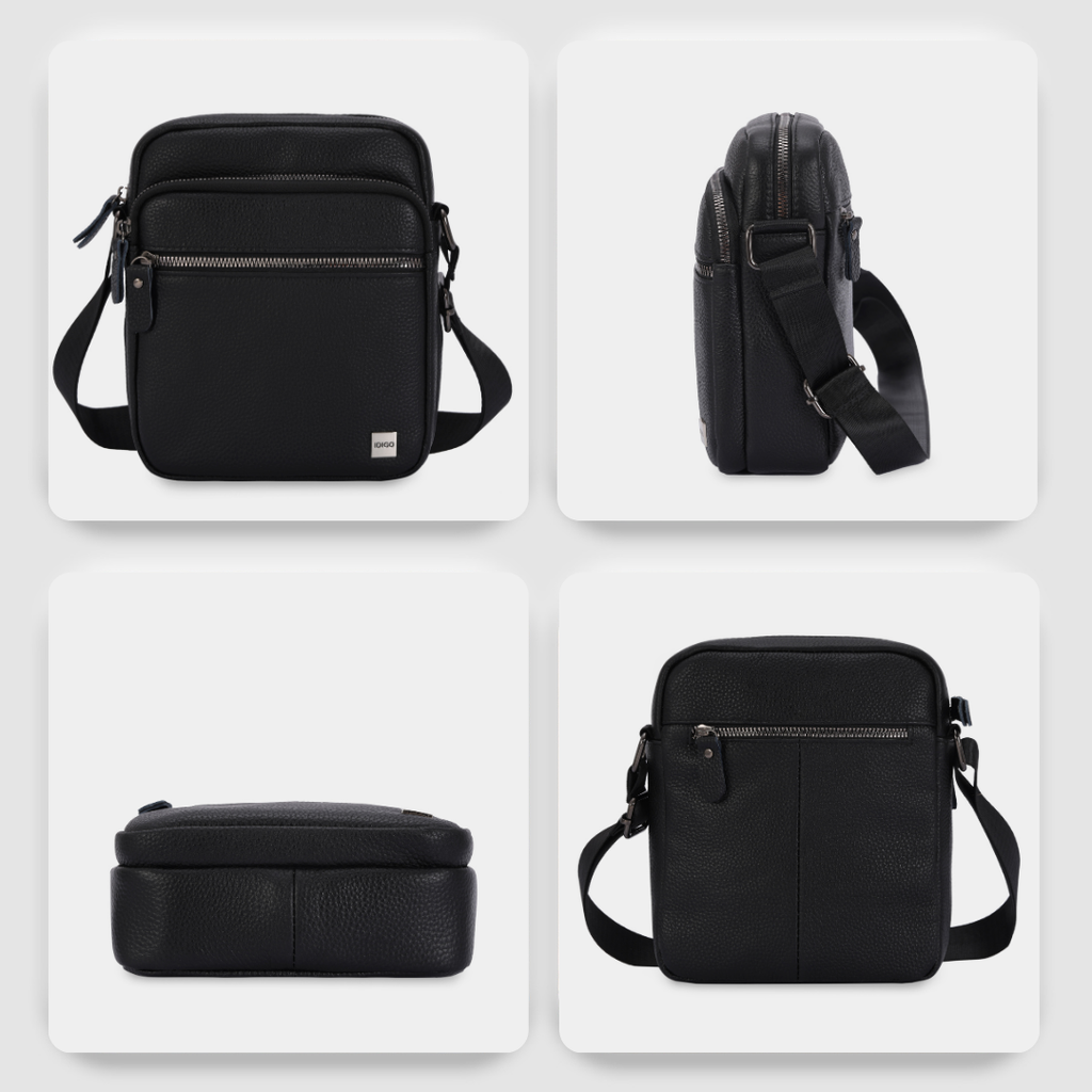 Túi đeo chéo nam da thật cao cấp, túi da công sở nam nhiều ngăn tiện lợi MB1 - 5064