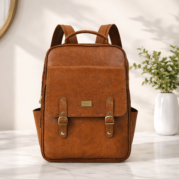  Balo Laptop Da Cao Cấp IDIGO UBP2 - 5050, Balo Công Sở Nam Nữ Nắp Gập Thời Trang Đựng Laptop 15 Inch 