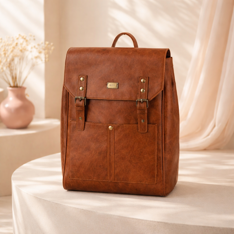 Balo đựng laptop 15.6 inch, ba lô công sở nam nữ nắp gập IDIGO UBP2 - 6031