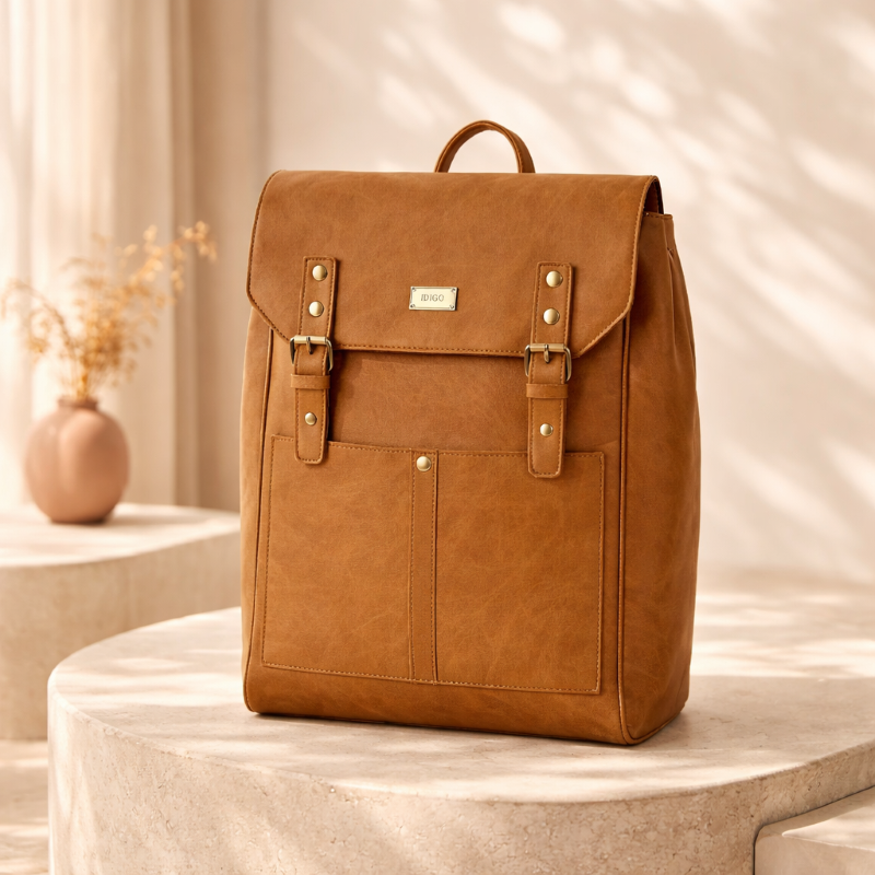 Balo đựng laptop 15.6 inch, ba lô công sở nam nữ nắp gập IDIGO UBP2 - 6031