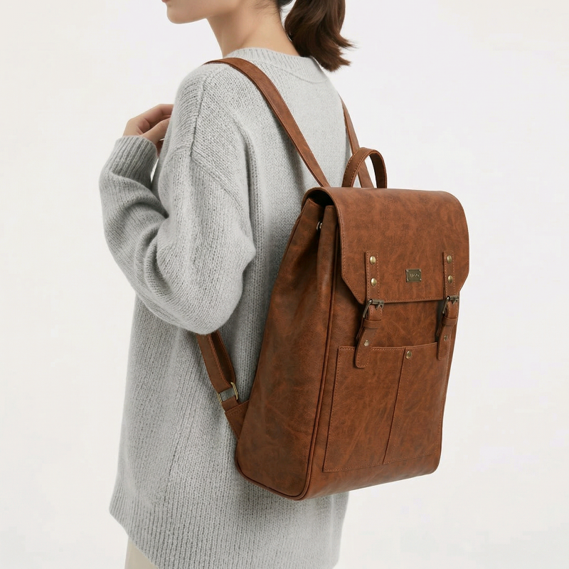 Balo đựng laptop 15.6 inch, ba lô công sở nam nữ nắp gập IDIGO UBP2 - 6031