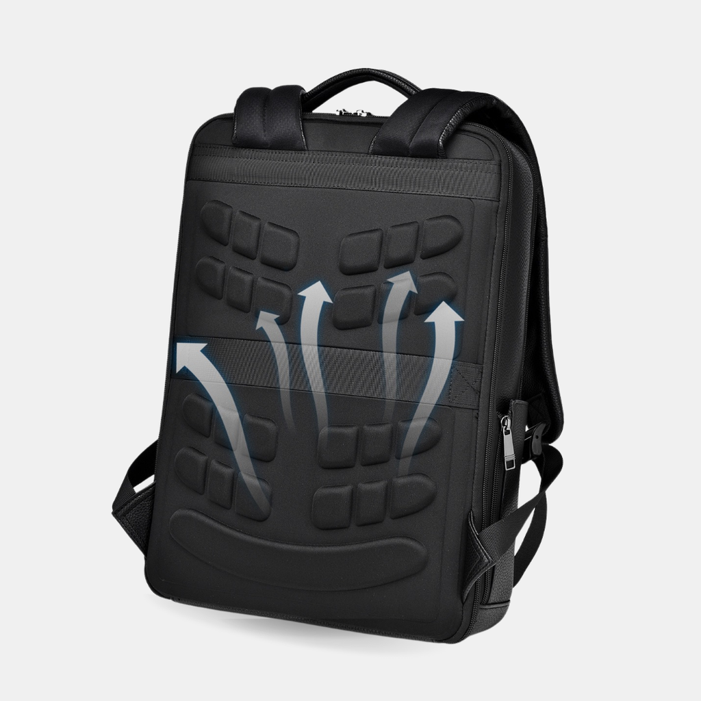 Balo da nam nữ tích hợp cổng sạc USB IDIGO MBP1 - 20001, Balo đựng laptop 15.6 inch da bò thật cao cấp