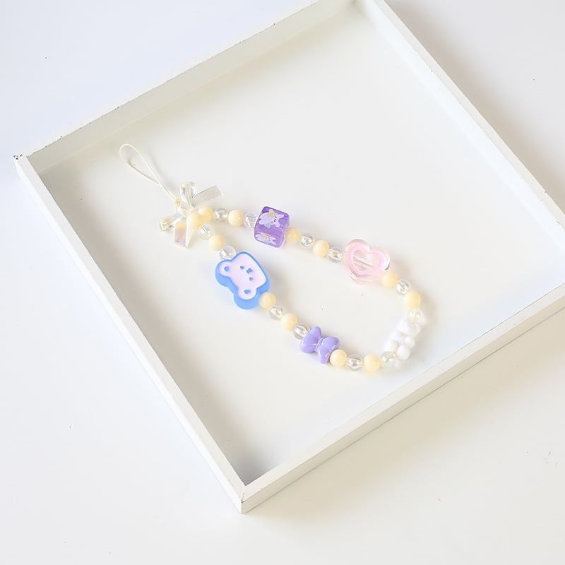 Phụ kiện charm thời trang trang trí túi xách IDIGO FA4 - 4008, dây đeo điện thoại chống thất lạc