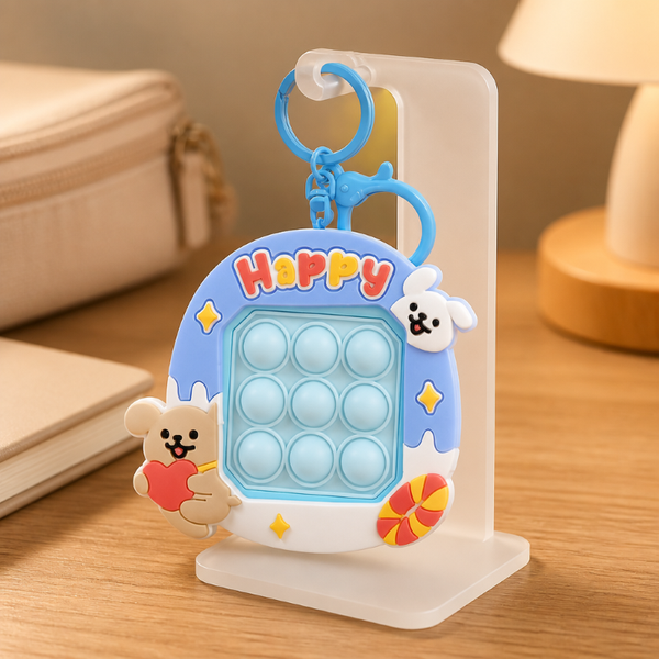  Charm đồ chơi xả tress dễ thương IDIGO FA4-2002, phụ kiện trang trí treo túi thời trang nhiều màu 