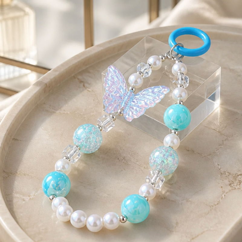 Dây treo điện thoại thời trang dễ thương IDIGO FA4-2004, charm móc khoá trang trí và phụ kiện túi nhiều màu