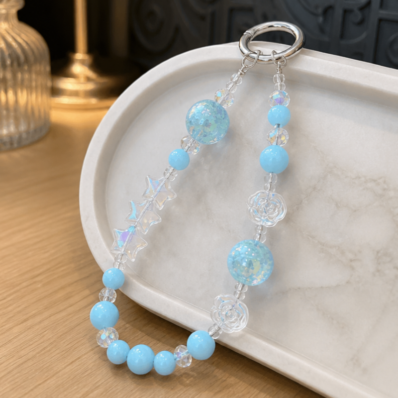 Dây treo điện thoại thời trang dễ thương IDIGO FA4-2004, charm móc khoá trang trí và phụ kiện túi nhiều màu