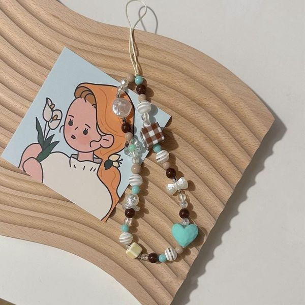  Charm hạt chuỗi điện thoại thời trang IDIGO FA4 - 4013, dây đeo điện thoại chống thất lạc 